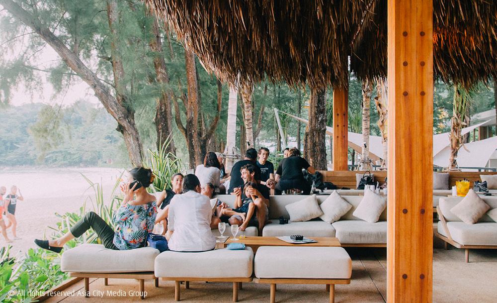 This beach club comes with one of Phuket's best sunsets