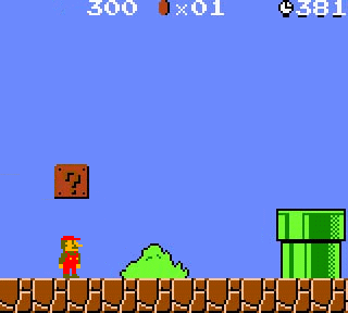 Super Mario Bros with more realistic Physics Engine