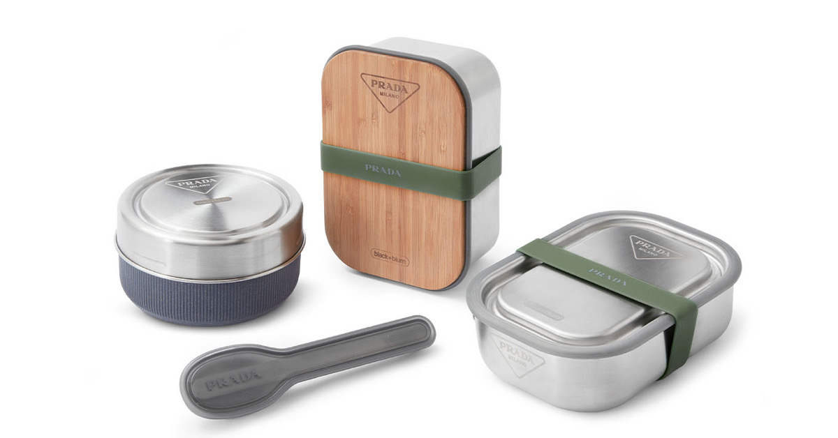 รักษ์โลกอย่างมีสไตล์ด้วยเซตกล่องอาหาร Prada x Black+Blum