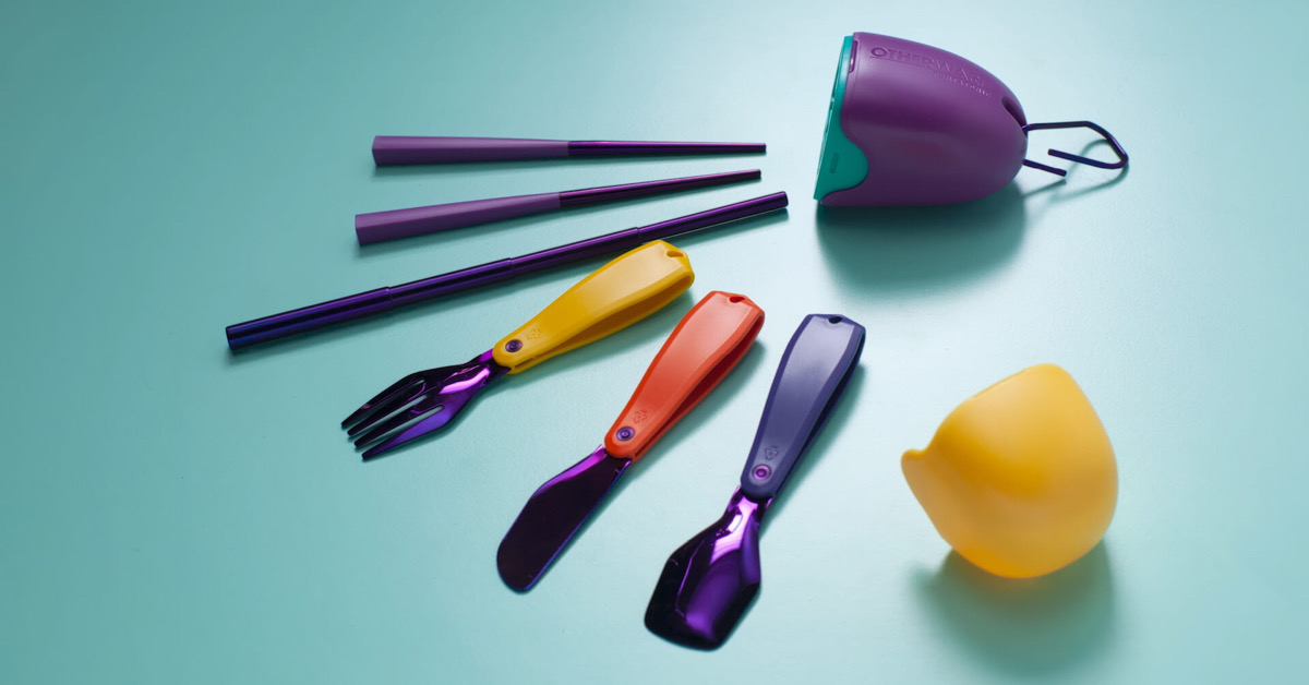 The Pebble ชุดอุปกรณ์การกินแบบพกพาสุดอีโค่ที่ออกแบบโดย Pharrell Williams