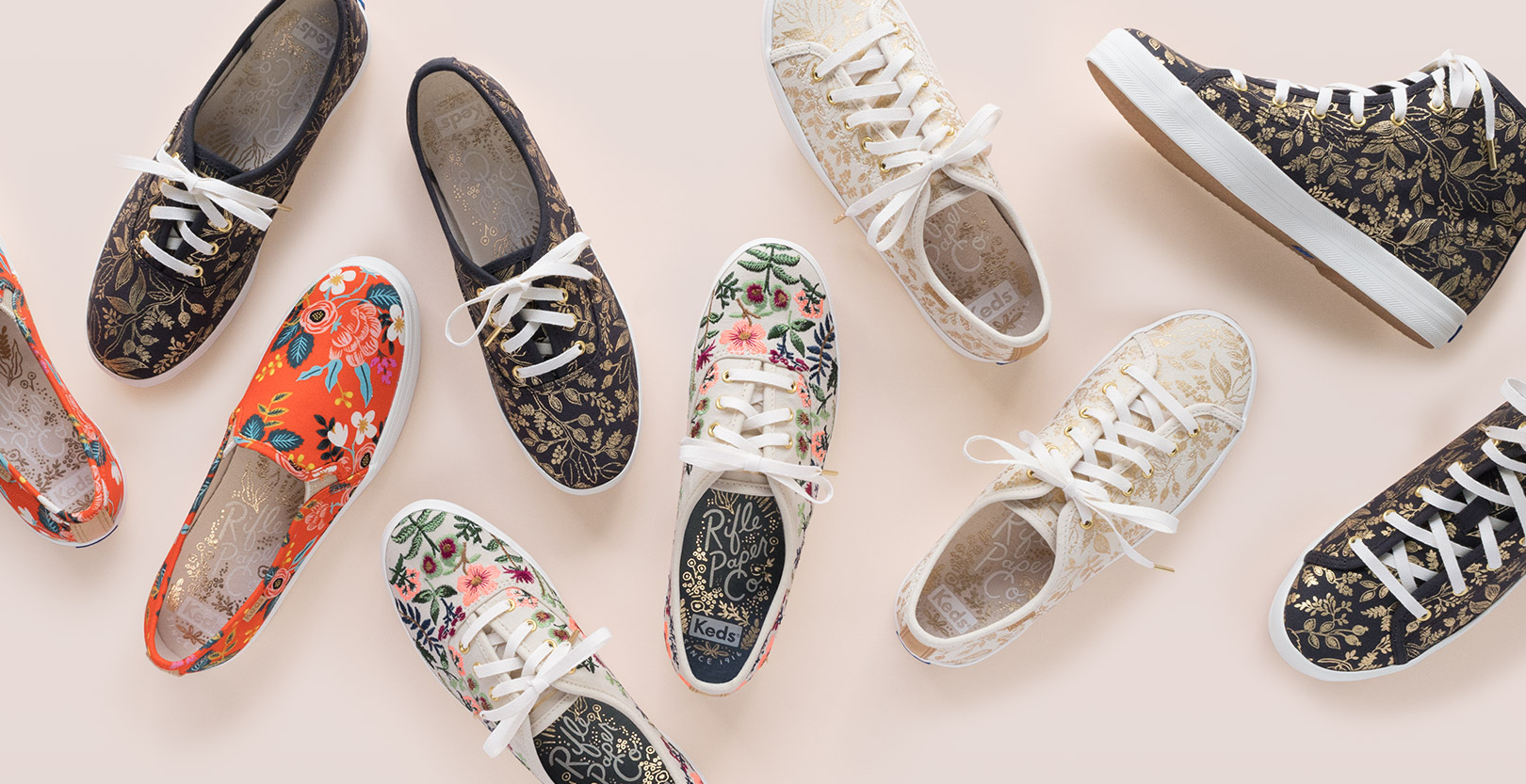 Keds x Rifle Paper Co. สนีกเกอร์แสนสวยที่ใส่แล้วเหมือนเดินอยู่ในสวนดอกไม้