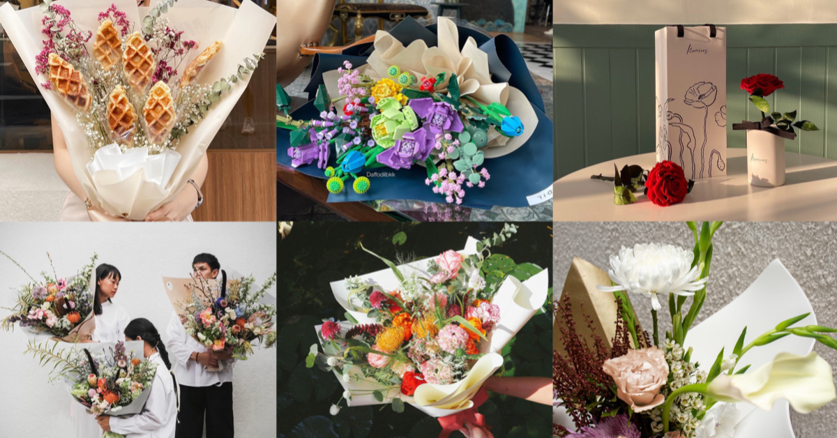 ดอกไม้เลโก้และช่อครัวซองต์: 7 ร้านดอกไม้สุดเก๋ไก๋ไว้ส่งแทนความในใจวันวาเลนไทน์