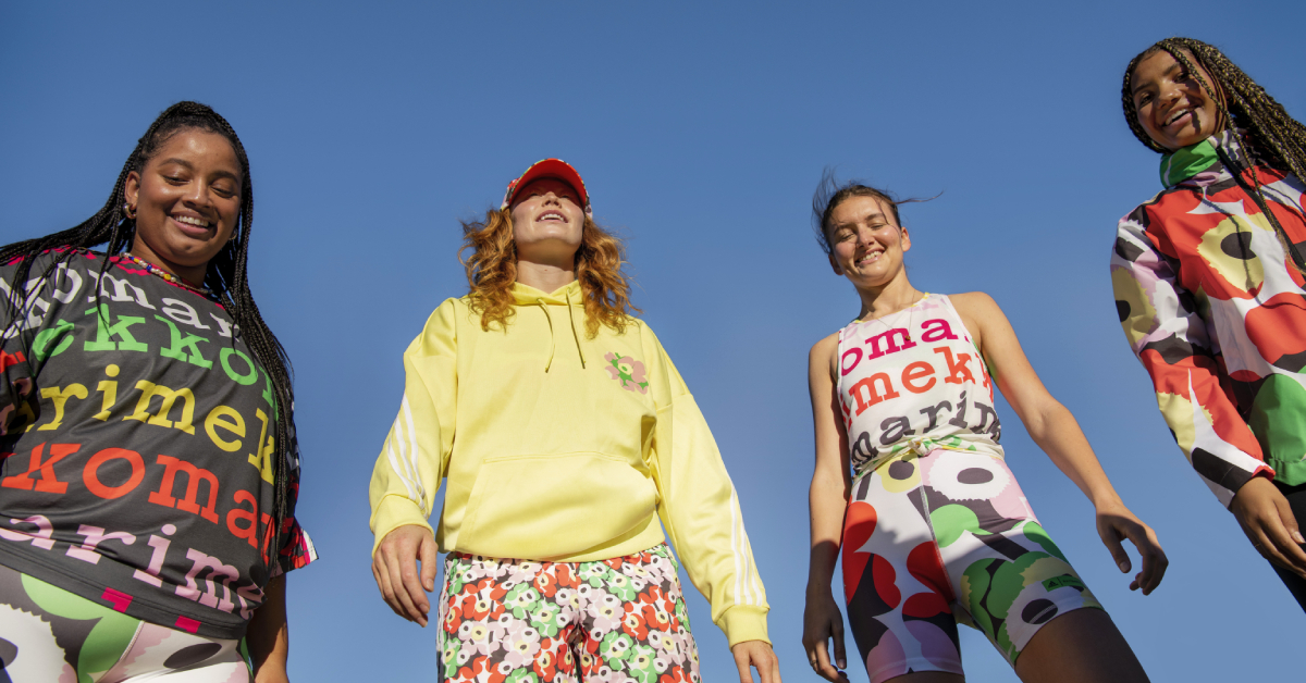 คู่กันแล้วย่อมไม่แคล้วกัน: Adidas x Marimekko กลับมาอีกครั้งกับคอลเลกชันใหม่ ที่ใส่เป็นแอ็กทีฟแวร์ได้ทั้งวัน