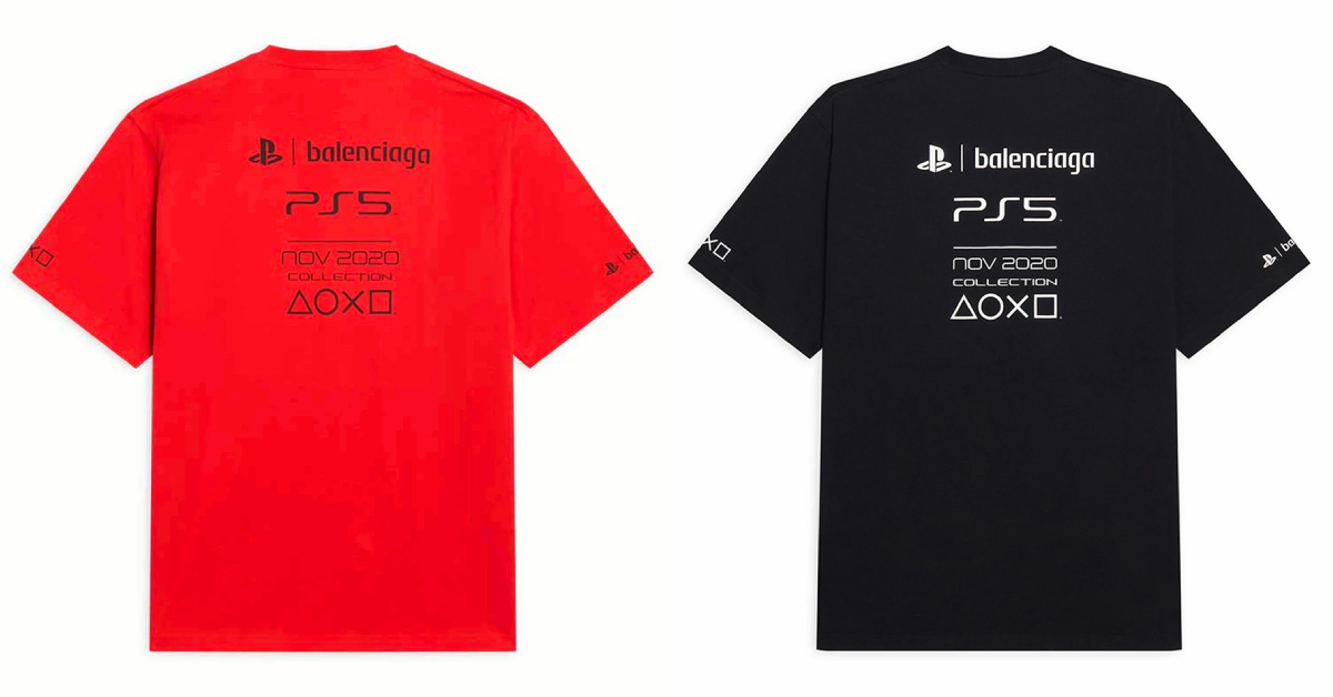 Balenciaga x Sony PlayStation 5 การผนึกกำลังของ 2 แบรนด์ผู้ยิ่งใหญ่ จนออกมาเป็นเสื้อธรรมดา ๆ ที่ราคาไม่ธรรมดา