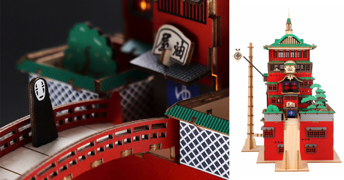 ยกโรงอาบน้ำ Spirited Away มาตั้งไว้ในบ้าน กับโมเดล 3 มิติ ที่ประกอบได้โดยไม่ต้องใช้อุปกรณ์ใด ๆ ช่วยเลย