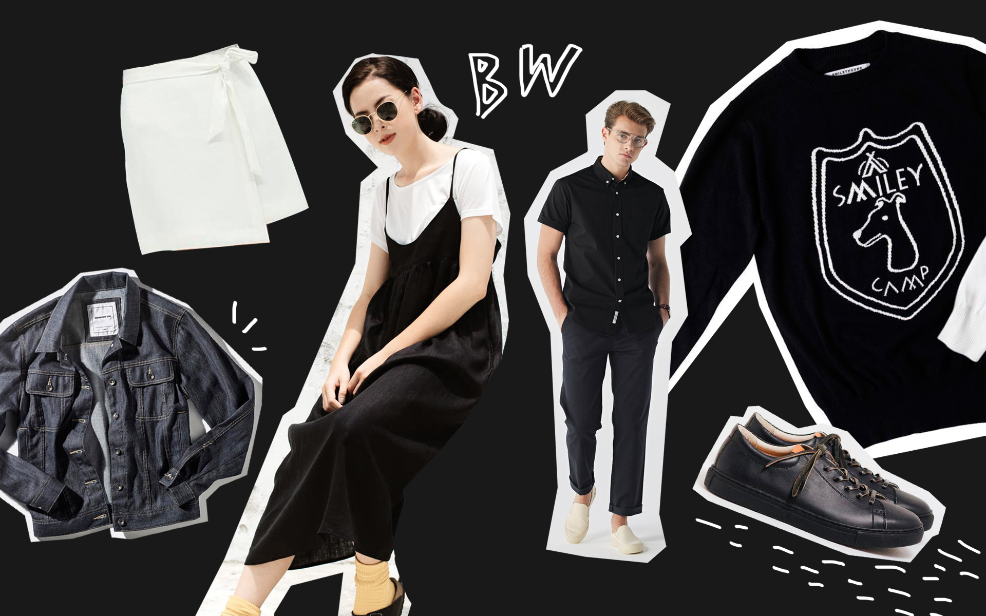 เรียบร้อยและมีสไตล์: แต่งตัวสีขาว-ดำได้ทุกวัน