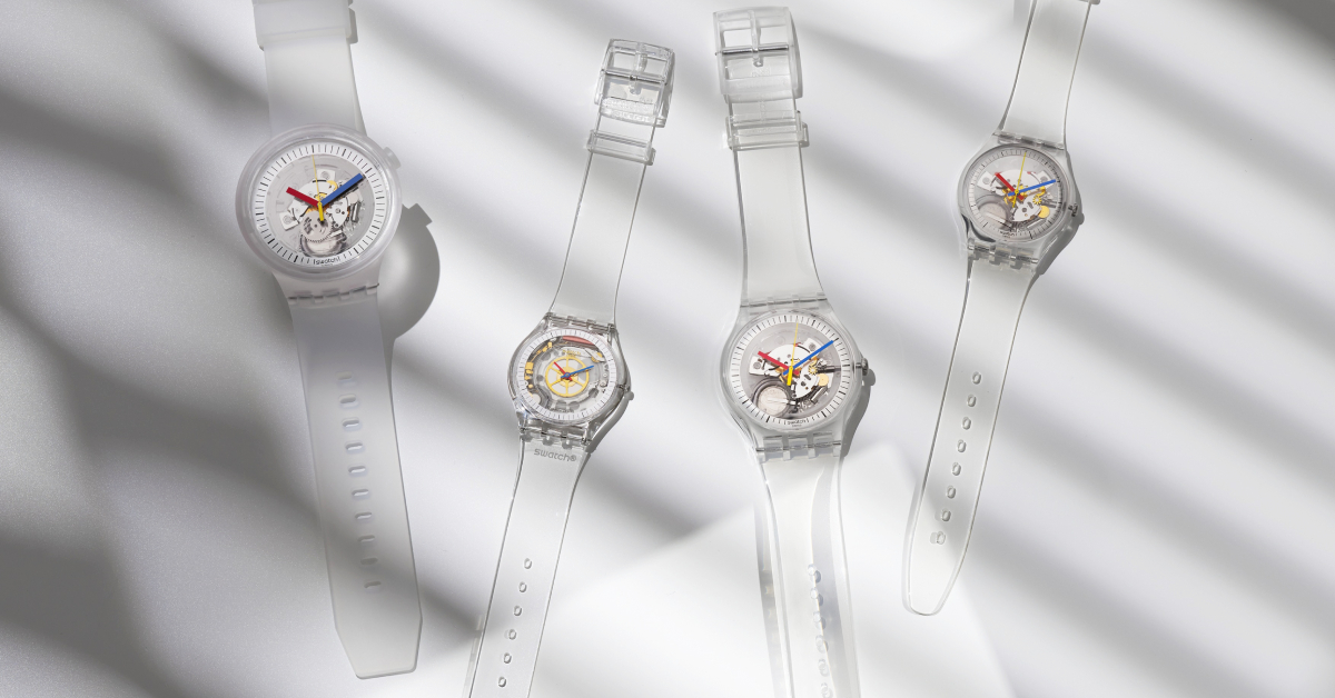 SWATCH ชวนทุกคนมาเคลียร์ใจเริ่มต้นปีใหม่แบบคลีน ๆ ด้วย CLEAR คอลเลกชันนาฬิกาที่แสนจะเรียบง่าย แต่ยังแฝงด้วยความไอคอนิก