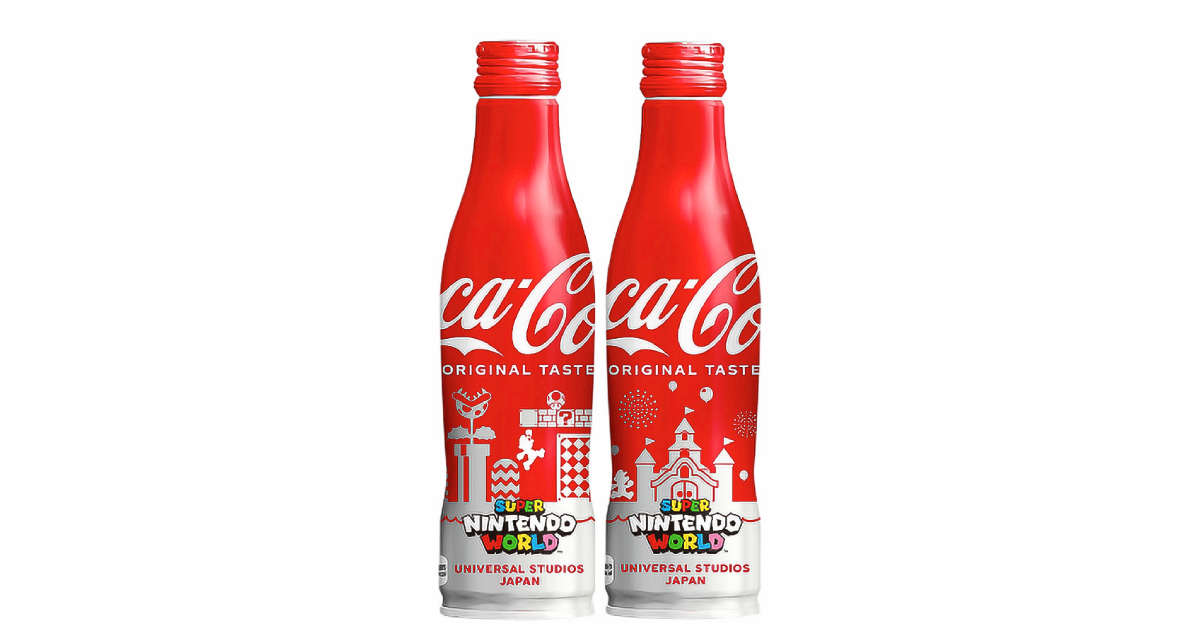 Coca-Cola Japan x Super Nintendo World การมาถึงของขวดโค้กดีไซน์พิเศษ ฉลองการเปิดทำการสวนสนุกครบ 1 ปี