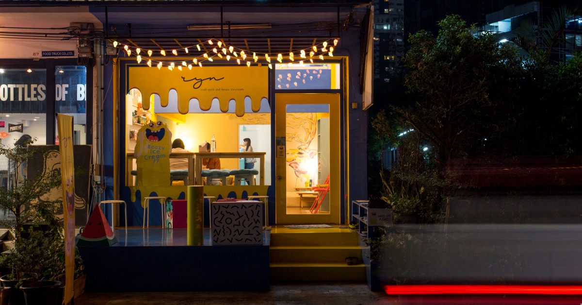 Ryn Cafe สปีกอีซี่บาร์ที่ใช้ไอศกรีมซ่อนความโหดของ Craft Spirit ไว้ภายใต้ความแบ๊ว