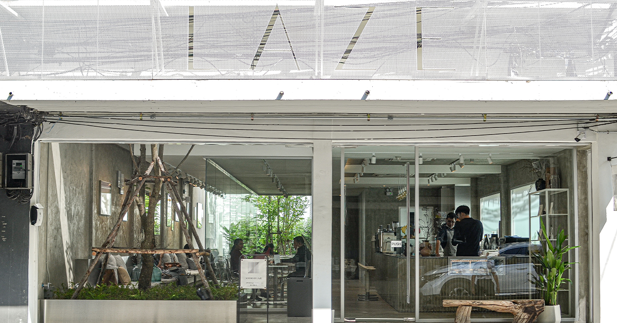 Laze BKK คาเฟ่ที่พลิกตึกแถวย่านสุทธิสารให้เป็นพื้นที่ดื่มด่ำกาแฟ Specialty ตั้งแต่เช้าจรดเย็น