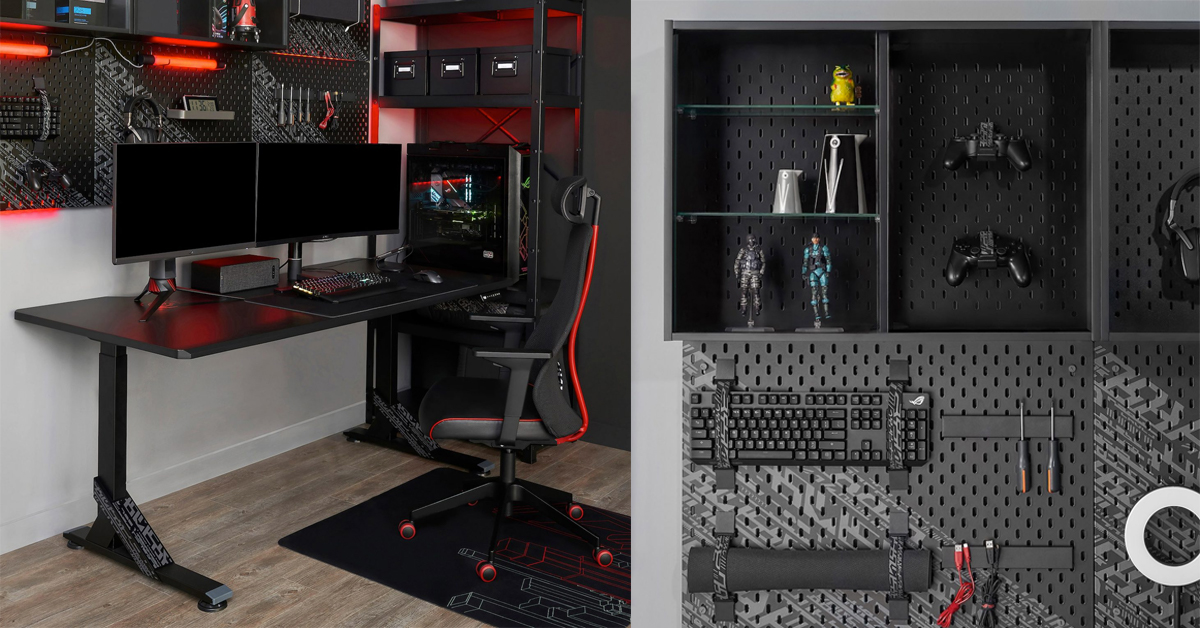 IKEA x ASUS ROG คอลเลกชันพิเศษเอาใจเหล่าเกมเมอร์ผู้รักการแต่งบ้านและการตีป้อม