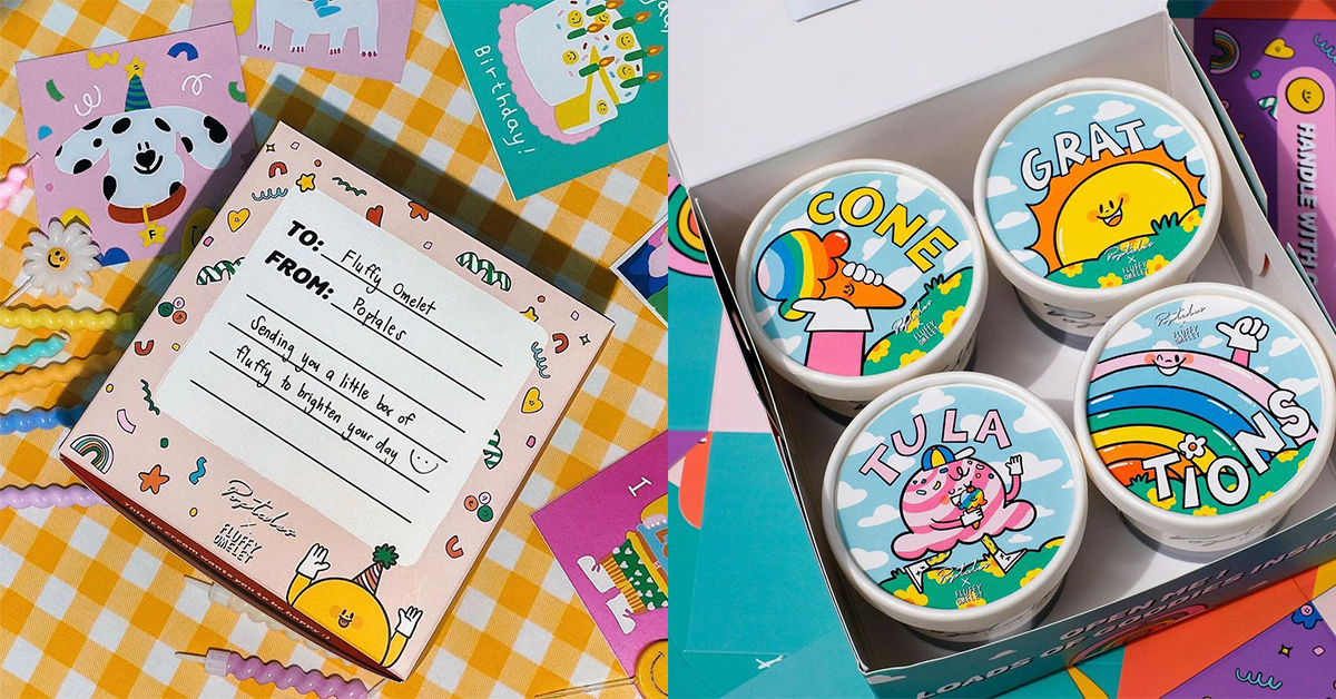 Poptales x Fluffy Omelet เซตไอศกรีมจิ๋วที่มาพร้อมกับลายเส้นสุดคิวต์จากนักวาดภาพประกอบที่เรารัก