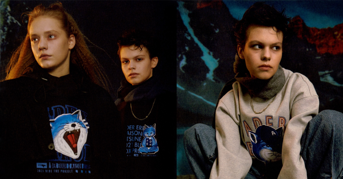 Ader Error x Maison Kitsuné คอลเลกชันจิ้งจอกเดียวดายสีน้ำเงินจากแบรนด์คนเท่และแบรนด์คนชิค