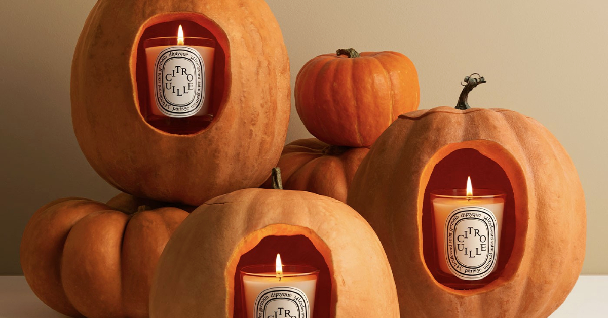 Diptyque เผยโปรดักต์สร้างบรรยากาศฤดูใบไม้ร่วง กับเทียนหอมกลิ่นฟักทอง ‘Bougie Citrouille’