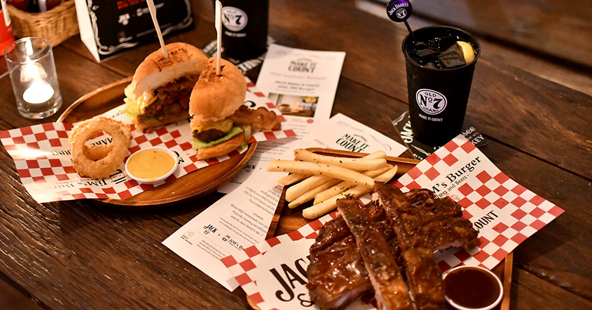 ทำทุกเบอร์เกอร์ให้น่าจดจำตลอดเดือนนี้ไปกับ Jim’s Burger x Jack Daniel’s