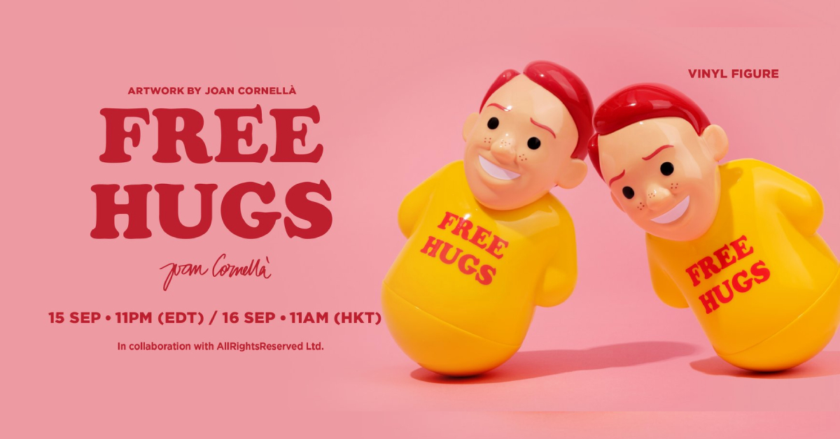 Joan Cornellà x AllRightsReserved ปล่อยฟิกเกอร์ Free Hugs ของสะสมกวนส้นสำหรับคนชอบกอด