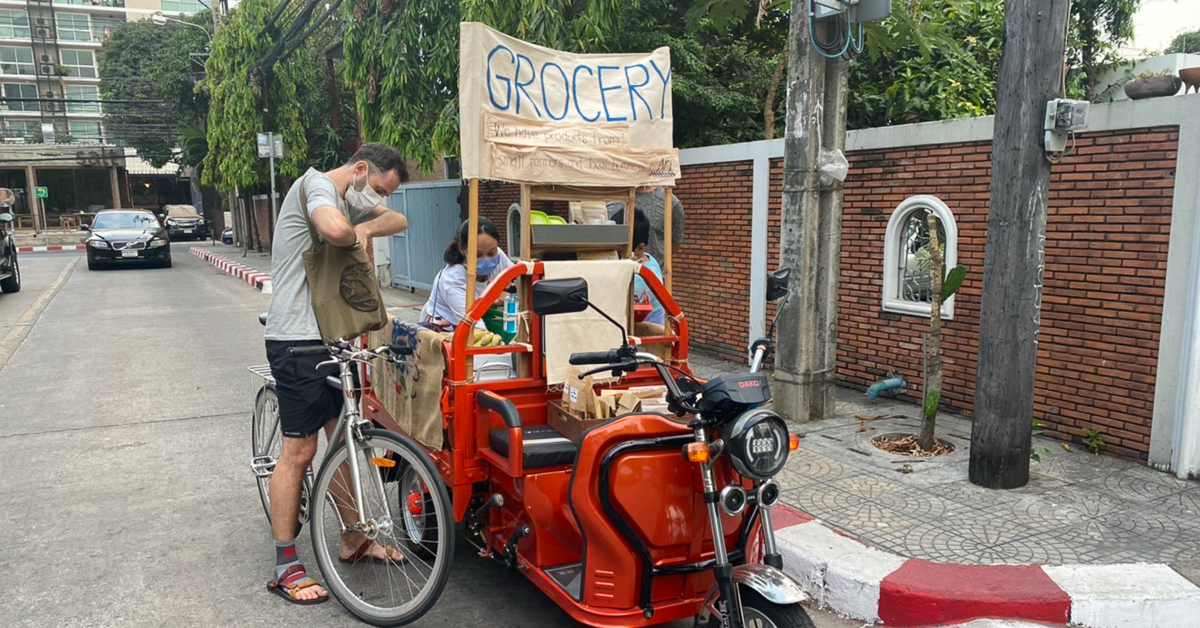 The Yard Grocery รถพุ่มพวงฮิปสเตอร์ที่ตระเวนทั่วอารีย์ช่วง COVID-19 ระบาด