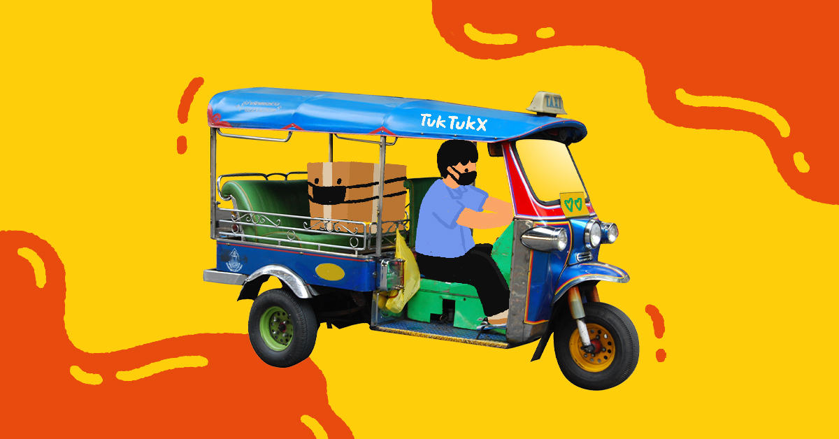 Tuk Tuk X: บริการส่งพัสดุโดยพี่ตุ๊กตุ๊กใจดี ทางรอดยามวิกฤติของสามล้อเมืองกรุง