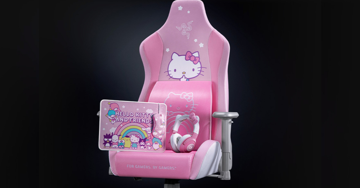Razer x Hello Kitty & Friends จัดเซตเก้าอี้สุดน่ารักสำหรับเกมเมอร์ ให้เราได้อยู่ในโลกของคิตตี้และโลกของเกมไปพร้อม ๆ กัน