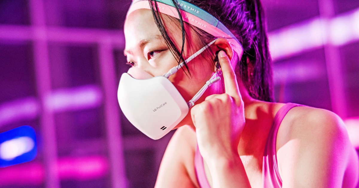 LG ใส่ใจขึ้นอีกขั้น ติดไมค์-ระบบเสียงอย่างดีให้หน้ากากกรองอากาศ PuriCare Wearable Air Purifier