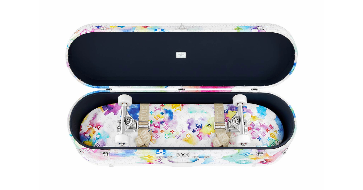 ส่องความสตรีตที่พรีเมียมขึ้นอีกขั้นกับ Rainbow Watercolor Monogram Skateboard Trunk โดย Louis Vuitton