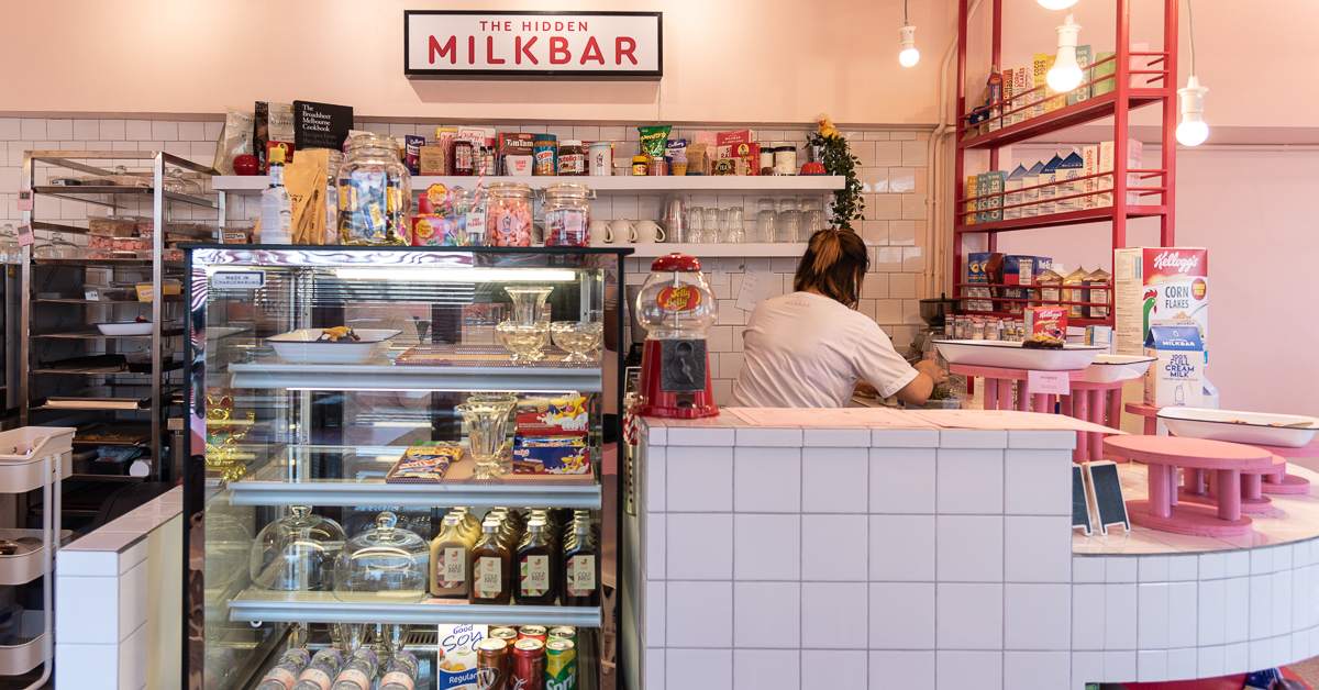 The Hidden Milk Bar ร้านขนมหวานสีลูกกวาดในคราบร้านขายของชำกลิ่นอายออสซี่