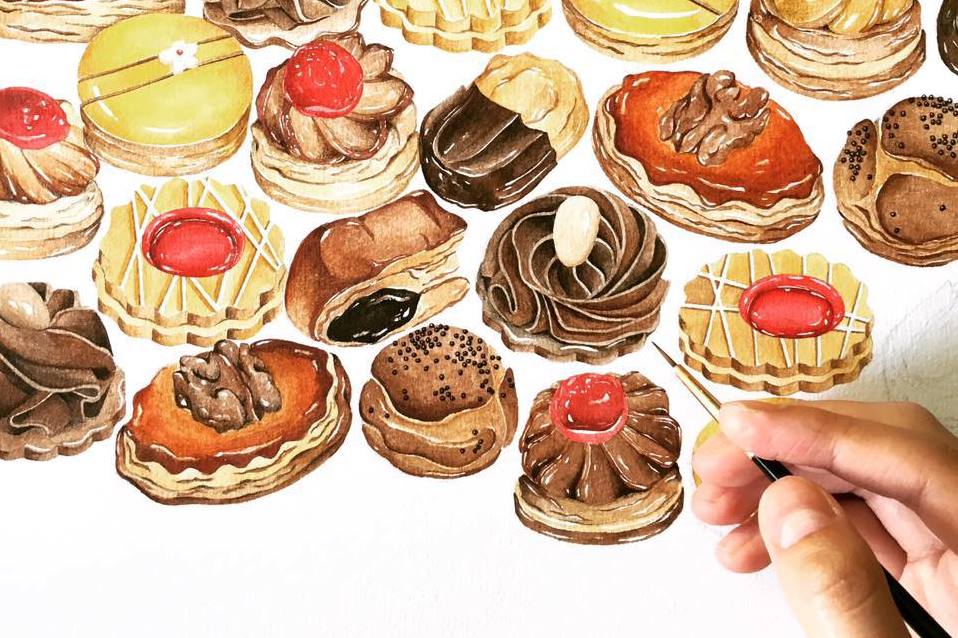 6 นักวาดภาพสีน้ำชาวไทยกับภาพวาดอาหารชวนน้ำลายไหล!