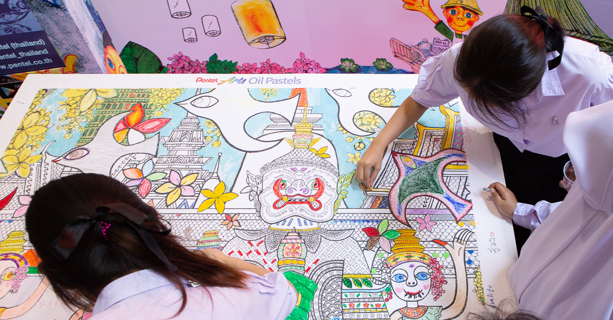 พาส่องงานอาร์ตปลุกกระแสความเป็นไทย ใน Pentel Color Live ที่ Siam Square One