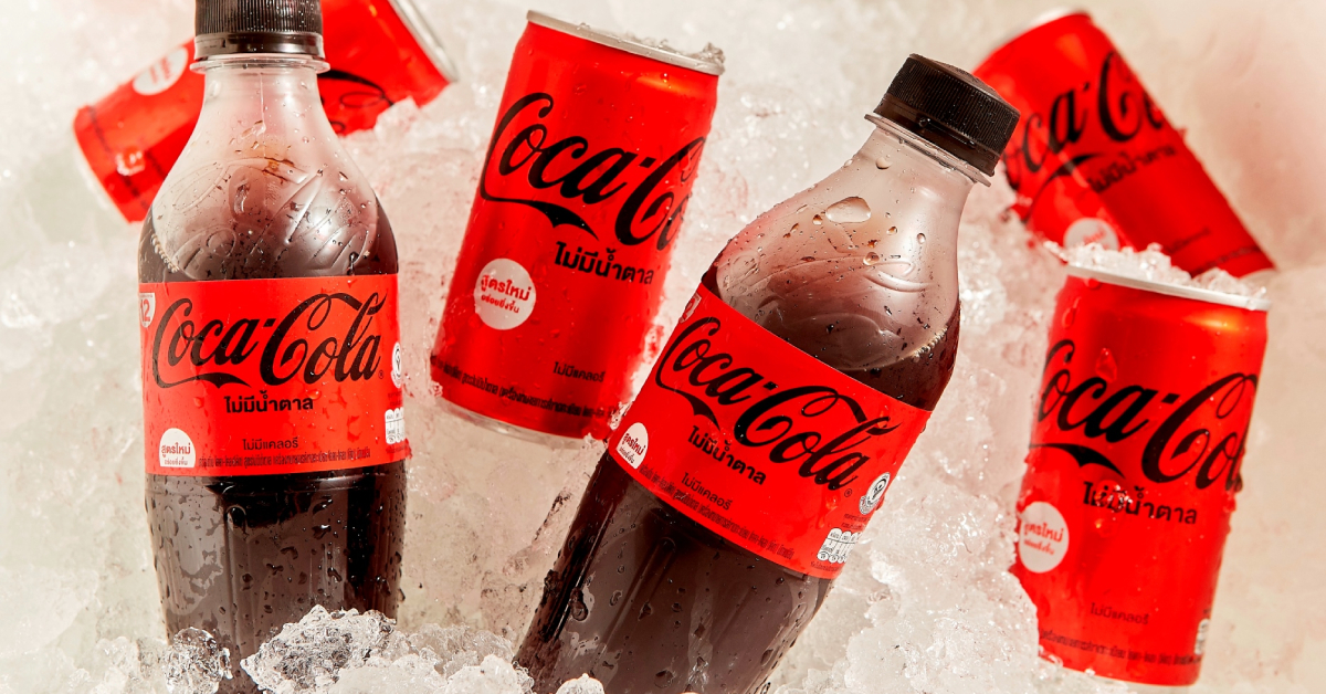 Coca-Cola Thailand เปิดตัว ‘โค้ก ไม่มีน้ำตาล’ สูตรใหม่ เพิ่มรสชาติแบบออริจินัล ไม่เพิ่มแคลอรี