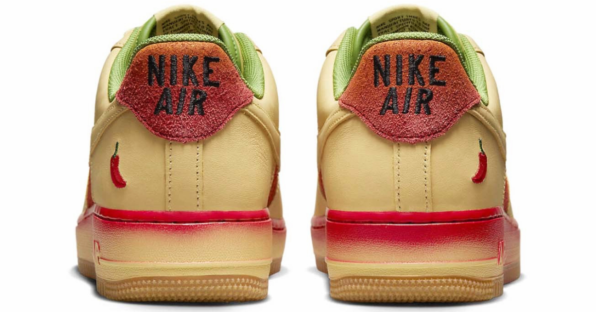 Nike เผยโฉมสนีกเกอร์สำหรับคนแซ่บ ๆ ฉลอง 40 ปี Air Force 1 ด้วยดีไซน์ Chili Pepper ที่มาพร้อมดีเทลพริกสุดคิวต์