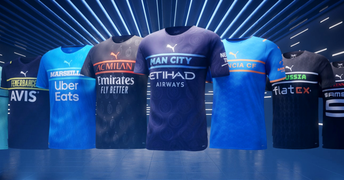 ออกแบบแบบไม่ออกแบบ: Puma เปิดตัว Third Kit ทีมฟุตบอลยุโรป ที่เรียบง่าย นอกกรอบ และไม่ซ้ำใคร (แต่ซ้ำกันเอง)