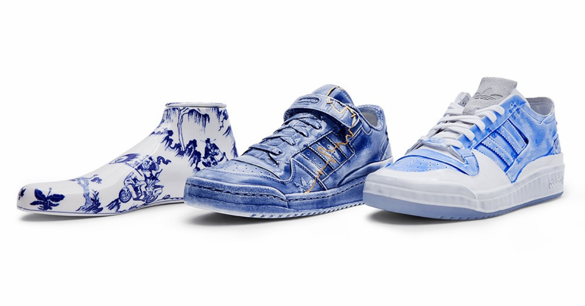 Adidas Originals x Yeenjoy Studio แท็กทีมทำสนีกเกอร์ที่ได้แรงบันดาลใจจากงานเซรามิก Ran Guzi Descending the Mountain