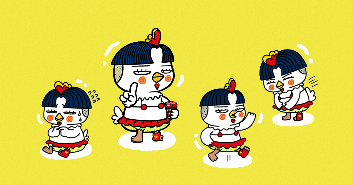 Samyang Foods ปล่อยสติกเกอร์ไลน์ ‘ไก่เผ็ด’ ในเกาหลีและญี่ปุ่น