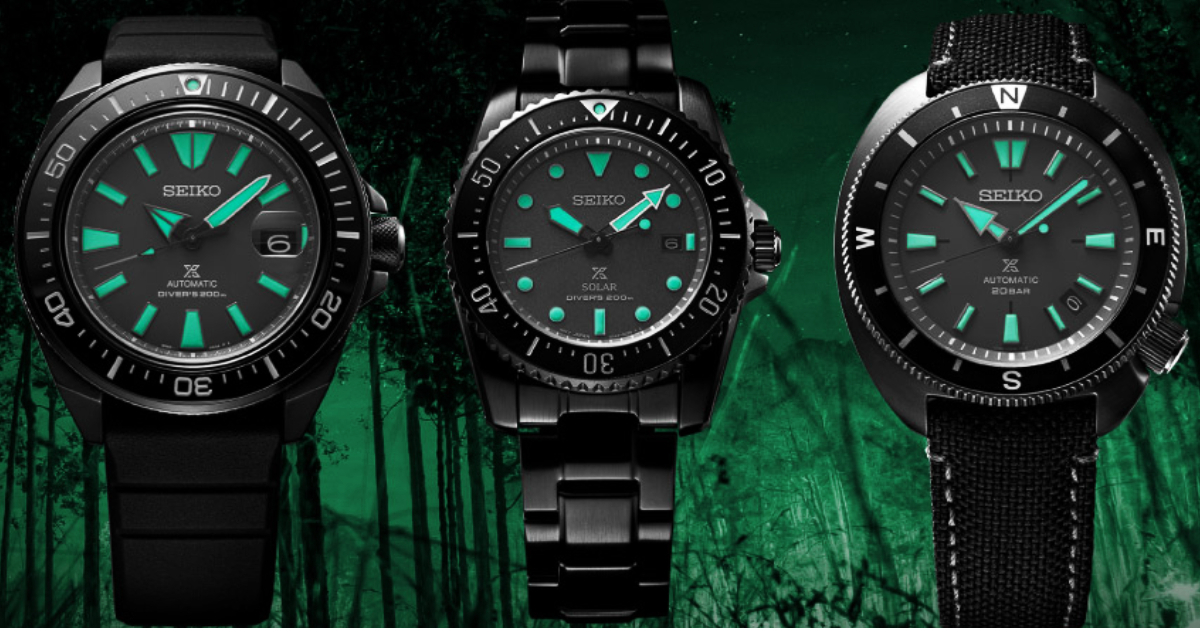 Seiko เผยโฉม Prospex Black Series ใหม่ ‘Night Vision’ Limited Edition ที่เท่แสนเท่ แถมเก๋ชิคด้วยดีเทลเรืองแสง