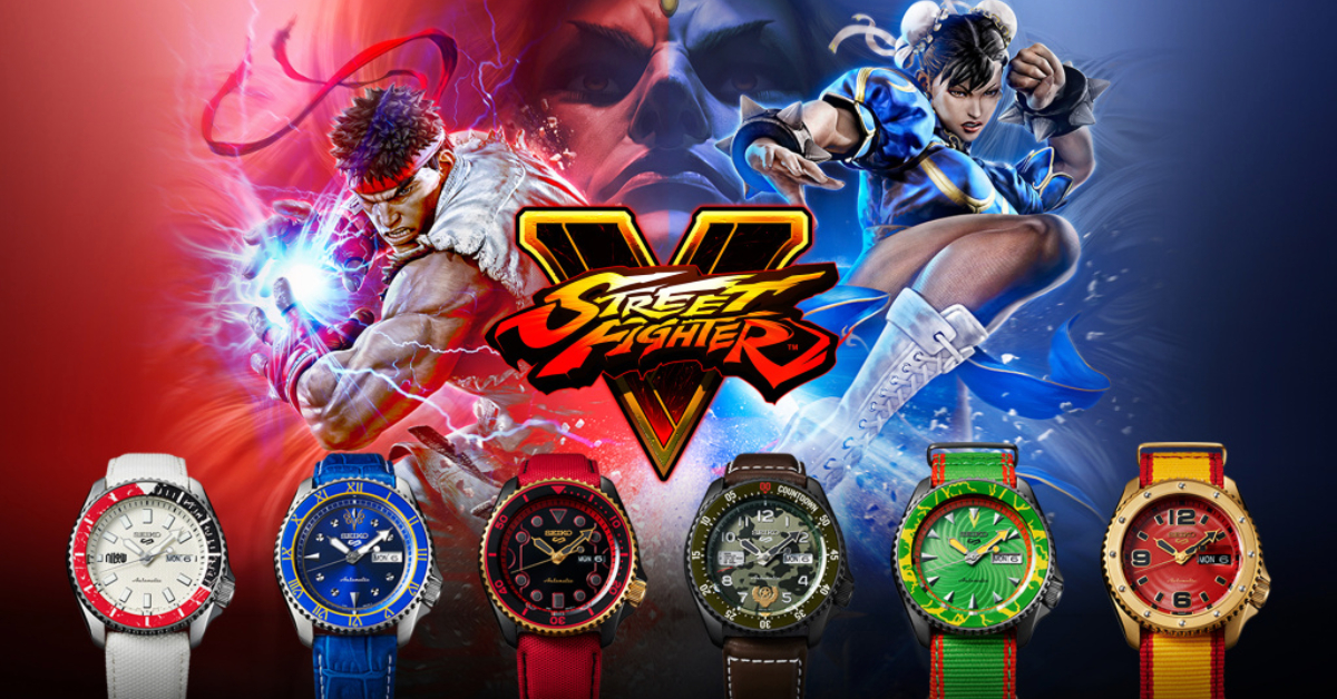 พกไว้ให้ติดตัว! หยิบนักสู้จาก Street Fighter V มาวางบนข้อมือในแบบ Seiko กันเถอะ!