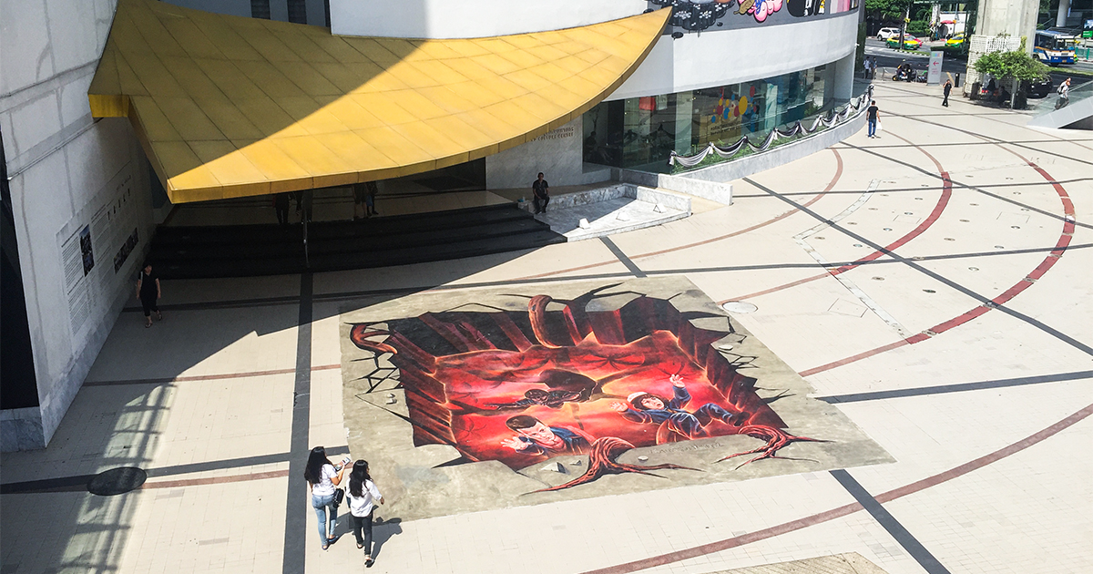 คุยกับ มวย-ปิยศักดิ์ เขียวสะอาด ศิลปินสตรีทอาร์ตเจ้าของผลงาน Stranger Things ที่ BACC