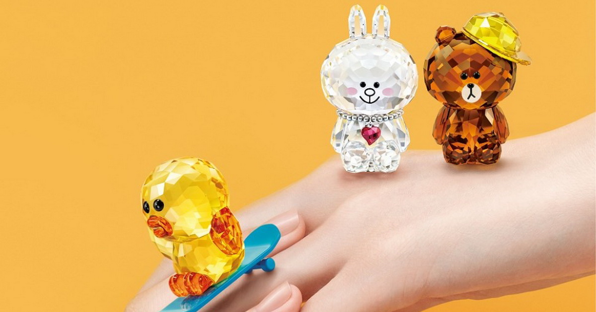 Swarovski x Line Friends คอลเลกชันขี้เล่นที่จับคาแรกเตอร์สุดคิวต์มาทำแอกเซสเซอรีคริสตัล