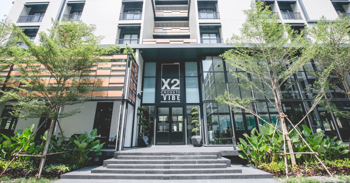 X2 Vibe Bangkok Sukhumvit Hotel ดีไซน์โฮเทลเปิดใหม่ที่ชวนเราใช้ชีวิตแบบคนอ่อนนุชได้ลึกขึ้น